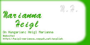 marianna heigl business card